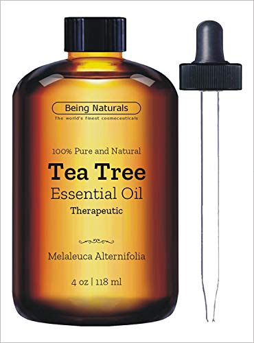 Óleo Essencial Terapêutico de Tea Tree - Enorme 4 OZ - 100% Puro e Natural - Óleo de Tea Tree Premium com Conta-gotas de Vidro