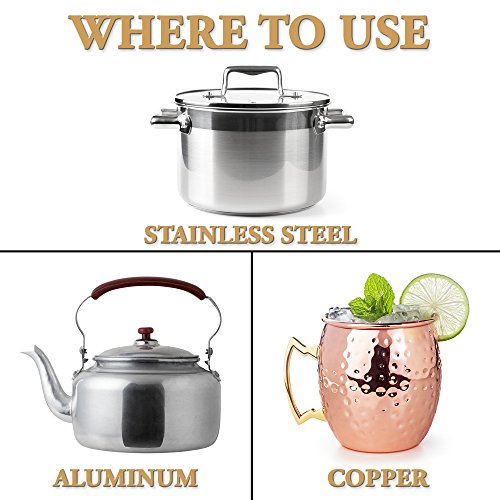 Polirana steklenica Brasso iz nerjavečega aluminija 6