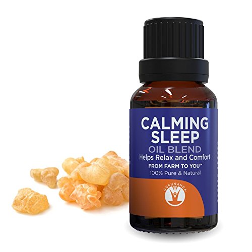 GuruNanda Calming Sleep- 100% Pure Essential Oil Blend, Therapeutic Grade, Includes Lavender, Lavandin, Wintergreen, Frankincense, Amyris, Lemongrass, Lemon, Orange + More Essential Oils- 15ml